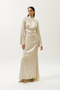 Mila Stone Evening Dress Beige