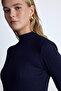 High Collar Kit Bluz Navy Blue - 4
