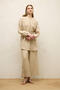LINEN BALLOON SLEEVE SHIRT NATURAL - 4