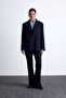 Classic cut blazer jacket navy blue - 5