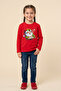 Girl's Christmas Sweatshirt Long Sleeve Blouse Teddy Bear Printed Lycra Combed Cotton Winter Woolen Shirred 100% Cotton - 5