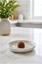 Geometric porcelain tea plate silver - 2