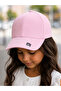 Pink Children's Baseball Cap – Adjustable Velcro Back Unisex Kids Sports Cap 5-12 - 2