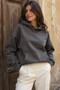 Smoked Oversize Pocket Sweatshirt Mg2207