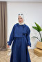 Molly Nelly Women's Long Hijab Trench Dress - 2