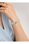 Moonstone Natural Stone Women's Bracelet with Full Round Stones, Rondelles and Sparkling Ball Apparatus - 3
