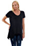 Black Maternity V-neck Tunic Bm383 - 4