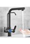 Kitchen Sink Faucet with Dual Flow Water Filtration Outlet, New Design, Black Spray Nozzle, 7-Year Warranty, Imported. - 3