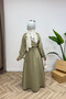 Molly Nelly Women's Long Hijab Trench Dress - 4