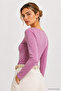 Women's Dusty Rose Boat Neck Long Sleeve Blouse - 4