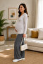 Cream Maternity Breastfeeding Flexible Fabric Blouse - 2