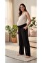 Seasonal Elastic Waist Maternity before & after Pants