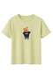 Unisex Oversize T-Shirt with Bear Figure - Street Style 100% Cotton Lover's Matching T-Shirt - 2