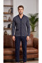100% COTTON SUPERIOR BUTTONED PAJAMA SET 940 - 4