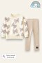 Bow Patterned Two-Thread Girls' Sets