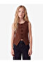 Button Detailed Crew Neck Sleeveless Blouse - 2