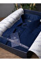 Navy Blue Square Button Slimfit Men's Shirt - 6
