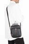 Men's Black Leather Voyager Stylish Everyday Hand and Shoulder Bag Stylish Crossbody Everyday Men's Travel Bag - 3