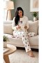 Women's 8811-5 Berlin Long Sleeve Zero Collar Pajama Set - 2