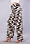 5681 Wide Leg Patterned Trousers - 4