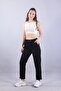 4924 elastic waist button detailed trousers