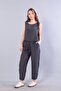 3089 zero top sleeveless elastic waist drawstring pants set