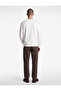 Long Sleeve Viscose Blended Scuba Fabric Crew Neck Basic Sweatshirt - 3