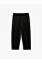 Cotton Loose Fit Three Thread Ribbed Waist Tie Balloon Fit Sweatpants with Pockets - 5