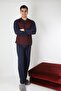 100% Cotton Jacquard Single Jersey Men's Pajama Set 1001 - 6