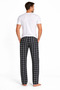 Men's Patterned Pocketed 100% Cotton Single Bottom Pants - 2
