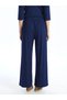 Lcwaikiki Classic Elastic Waist Wide Leg Women's Trousers (S5) - 4
