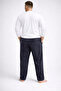 Men's plus size fleece single bottom with pockets - 2