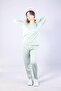 3404 Milan Love You O Neck Long Sleeve Top Long Bottom Pajama Set - 4