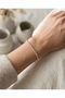 Steel Gold Color Zircon Stone Waterway Women's Bracelet