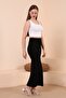 Women's Trend Black Single Slit Long Pencil Skirt - 5