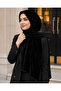 Velvet Effect Black Shawl for All Seasons, the Most Matte and Stylish Version of Black