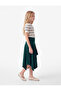High Waist Asymmetrical Cut Below the Knee Skirt - 2