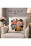 Digital Printed Cream Ground Pastel Floral Pattern Decorative Throw Pillow Case