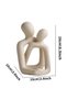 Heartwarming Loving Couple Resin Statue - A Timeless Modern Home Decor Accent for Bookshelves, Of... - 3
