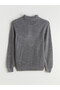 Lcw Vision Gray Mock Neck Men's Knitwear Sweater - 6