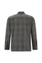 Long Sleeve Oversize Extra Comfortable Cut Woolen Plaid Lumberjack Shirt - 2