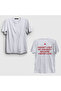 Unisex White because I Never Lose Virginity Back Printed T-Shirt 565878Tt