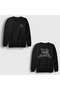 Unisex Black God Dog V2 Johan Lookism Back Printed Sweatshirt 587353Tt