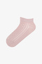 3 Pairs of Cotton Openwork Ruffle Booties Socks - 4