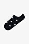3 Pairs of Seamless Cotton Colorful Polka Dot Patterned Sneaker Socks - 4