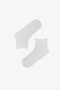Blue Ruffle Chain Jacquard 5-Pack Bootie Socks - 4