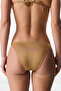 Destini Side Zebra Patterned Glittery Mid-Waist Bikini Bottom - 2