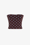 Polka Dot Li Strapless Cotton Lu Top - 5