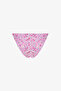 Amira Side Crispy Floral Patterned Mid-Waist Bikini Bottom - 5