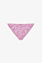 Amira Side Crispy Floral Patterned Mid-Waist Bikini Bottom - 4